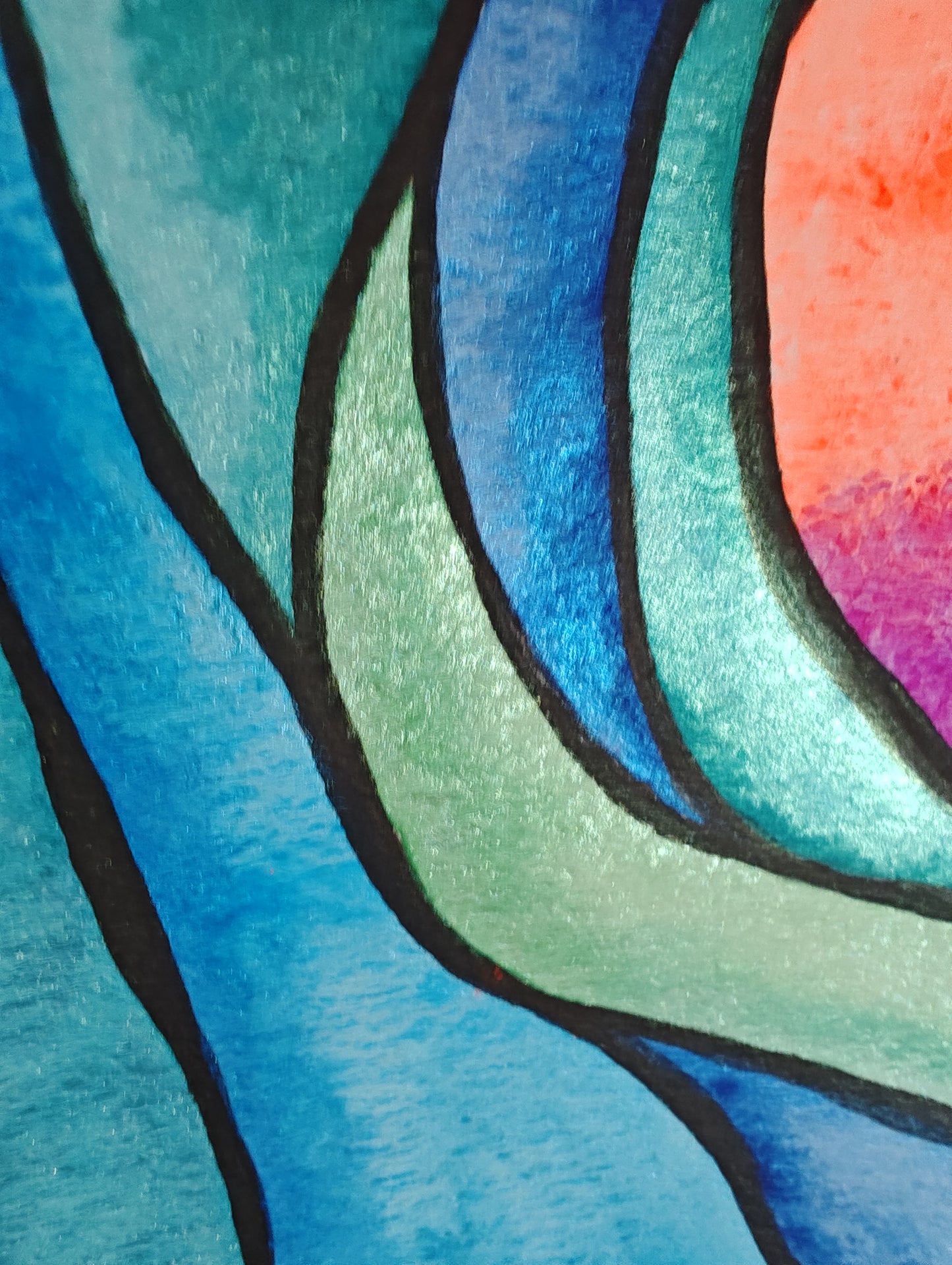 Original Watercolor Wave - "Quiet Morning"