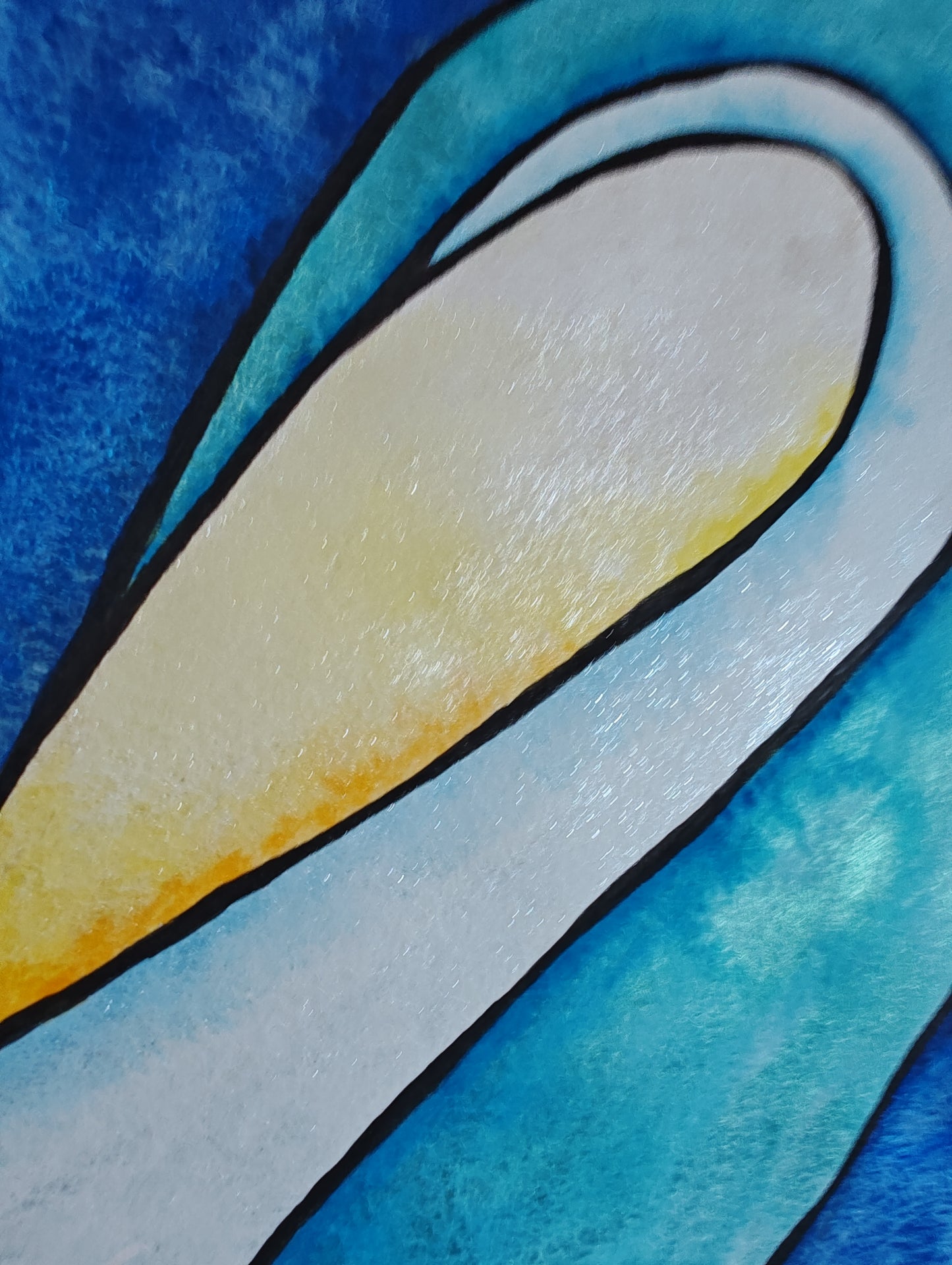 Original Watercolor Wave - "Luigi "
