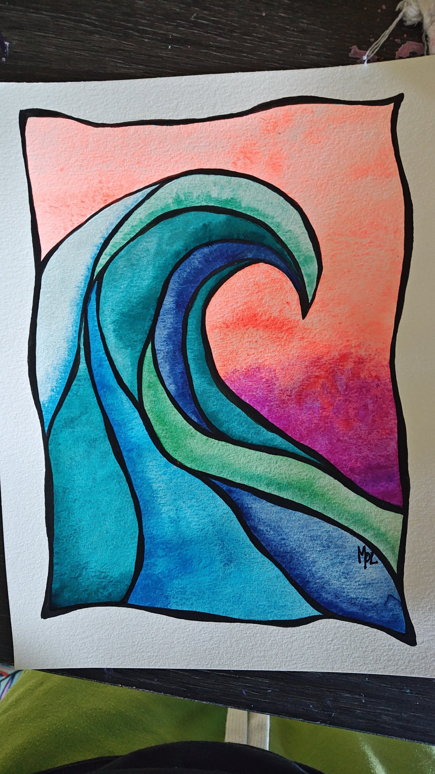 Ocean Energy Series Watercolors