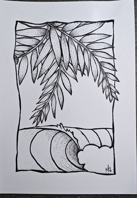 Hand Drawn Wave Illustration