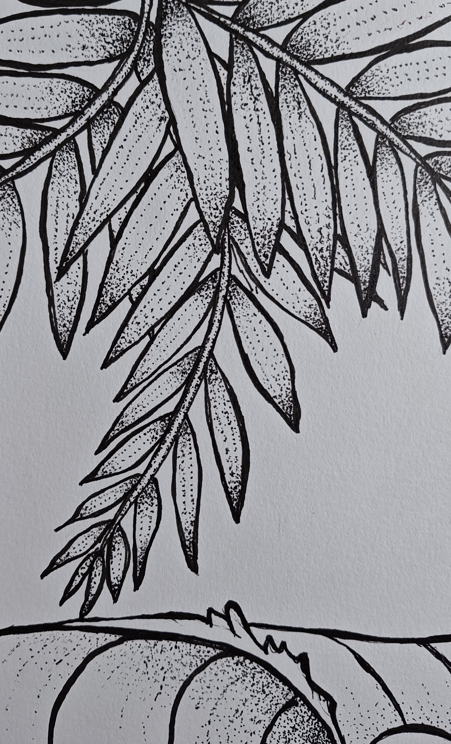 "Summer" - 7" x 10" Original Ink Drawing